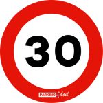 Señal de limitación de velocidad a 30
